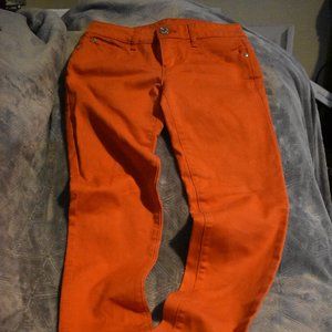 Orange Skinny Jeans Size 5